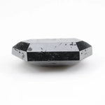 hexagon cut,  black grey natural loose diamond, diamond hexagon cut elegant sparkle engagement ring gemstone