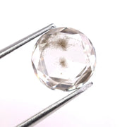 1.61 Ct white & Black Round cut lab grown diamond loose stone with premium modern curved brilliance