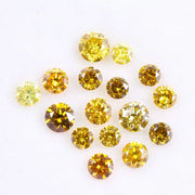 2.10 Ct Natural Yellow Lab Grown Diamond Uncut Loose Diamond Use For Jewerly 