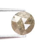 round natural diamond ring and grey brown diamonds natural jewelry