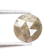 round natural diamond ring and grey brown diamonds natural jewelry
