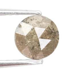 round natural diamond ring and grey brown diamonds natural jewelry