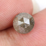 round natural diamond ring and grey brown diamonds natural jewelry