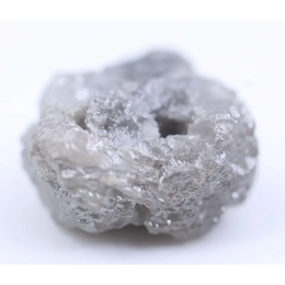 Natural 3.02 ct grey rough diamond loose raw uncut crystal with unique texture and grey color, suitable for collectors and jewelry