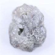 Natural 3.02 ct grey rough diamond loose raw uncut crystal with unique texture and grey color, suitable for collectors and jewelry