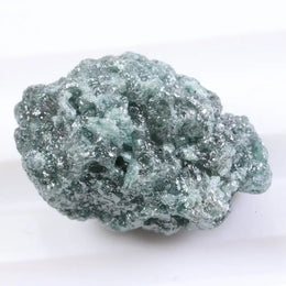 Hexagon salt and pepper diamond engagement ring with raw grey natural diamond beauty