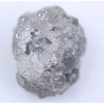 Natural 3.02 ct grey rough diamond loose raw uncut crystal with unique texture and grey color, suitable for collectors and jewelry