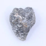 Uncut natural diamond with ash gray color and raw rough surface for handmade jewelry.