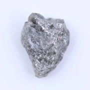 Uncut natural diamond with ash gray color and raw rough surface for handmade jewelry.