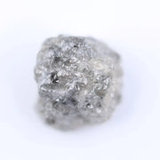 Loose grey diamond gemstone in radiant cut style for wedding ring setting.