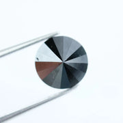 Authentic 2.43 Ct Black Diamond Round Cut Natural Loose Diamond for Engagement Ring and Designer Jewelry