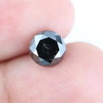 Authentic 2.43 Ct Black Diamond Round Cut Natural Loose Diamond for Engagement Ring and Designer Jewelry
