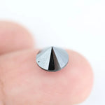 Authentic 2.43 Ct Black Diamond Round Cut Natural Loose Diamond for Engagement Ring and Designer Jewelry