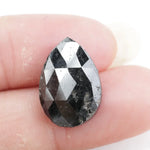 pear cut , grey black natural loose diamond, pear shaped diamond elegant luxury loose gemstone