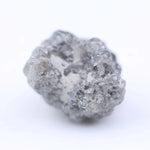 real raw diamond stone with natural rough crystal texture before cutting grey rough diamond 