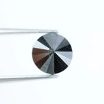 Natural 1.46 Ct black diamond round cut loose diamond for engagement ring, unique fine jewelry stone