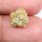 3.53 Ct Natural Yellow Rough Diamond  Loose Fancy Shape Uncut Raw Diamond for Jewelry
