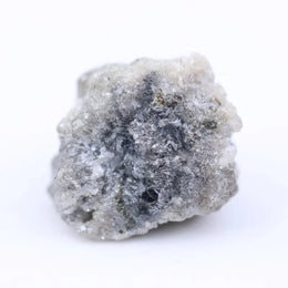 Rustic grey diamond gemstone with storm gray tone and natural inclusions.