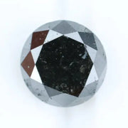 Real 1.07 Ct Black Diamond Round Cut Loose Natural Diamond for Luxury Jewelry and Custom Ring Design
