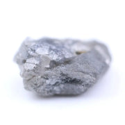 Raw uncut diamond engagement ring with natural rough diamond appearance grey rough diamond 