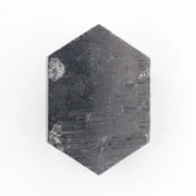 hexagon cut , grey black natural loose diamond, hexagon cut vs round cut diamond comparison guide jewelry shapes