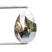 natural pear cut diamond and natural black and brown diamond ring collection