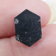 hexagon cut , grey black natural loose diamond, hexagon cut vs round cut diamond comparison guide jewelry shapes
