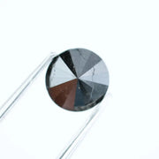 Real 1.07 Ct Black Diamond Round Cut Loose Natural Diamond for Luxury Jewelry and Custom Ring Design