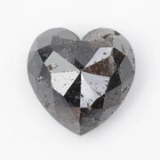 heart cut , grey black natural loose diamond, pictures of a raw diamond and pure diamonds collection