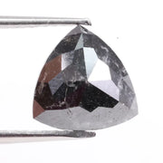 Natural black diamond stone showcasing rare fancy black color, earth-mined origin, and natural crystal formation.