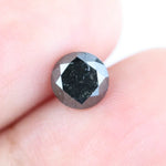 Real 1.07 Ct Black Diamond Round Cut Loose Natural Diamond for Luxury Jewelry and Custom Ring Design