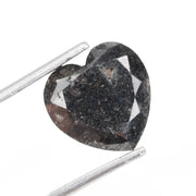 heart cut , grey black natural loose diamond, pictures of a raw diamond and pure diamonds collection