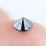 Real 1.07 Ct Black Diamond Round Cut Loose Natural Diamond for Luxury Jewelry and Custom Ring Design