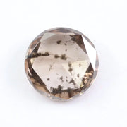 1.15 Ct round cut brown and white lab grown diamond loose stone with dual tone color and brilliant round facets for custom jewelry designs