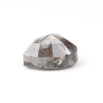 octagon cut , natural brown diamond, real natural diamond ring with brilliant sparkle
