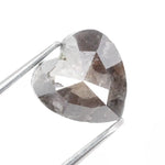 octagon cut , natural brown diamond, real natural diamond ring with brilliant sparkle
