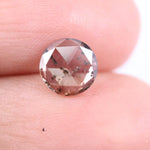 1.15 Ct round cut brown and white lab grown diamond loose stone with dual tone color and brilliant round facets for custom jewelry designs