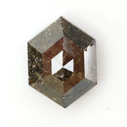 raw natural diamond and natural hexagon cut diamond collection