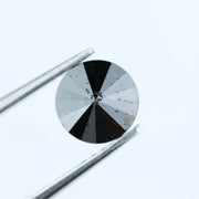 2.14 Ct natural black diamond round cut loose diamond for custom ring, authentic black diamond for fine jewelry