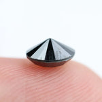 2.14 Ct natural black diamond round cut loose diamond for custom ring, authentic black diamond for fine jewelry