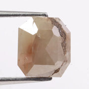 1.68 Ct emerald cut natural diamond light fancy color loose stone for avant-garde jewelry designs