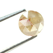 natural raw diamond ring and natural brown grey diamond stud earrings