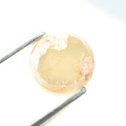 brown & orange colour 0.80 carat round brilliant cut diamond ring