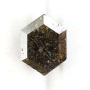 raw natural diamond and natural hexagon cut diamond collection