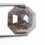 Authentic natural diamond crystal photographed to show natural inclusions and growth patterns. This image educates buyers on how to tell natural diamonds from lab grown diamonds
