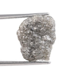 grey color vintage old mine cut rough diamond