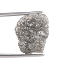 grey color vintage old mine cut rough diamond