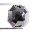 High-quality natural diamond with asscher cut design, displaying brilliance, fire, and natural inclusions. This image helps identify differences between lab grown and natural diamonds
