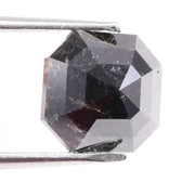 High-quality natural diamond with asscher cut design, displaying brilliance, fire, and natural inclusions. This image helps identify differences between lab grown and natural diamonds