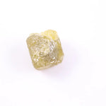 2.46 Ct Natural Yellow Rough Diamond – Uncut Raw Cube Earth Mined Fancy Shape Loose Rustic Diamond for Jewelry